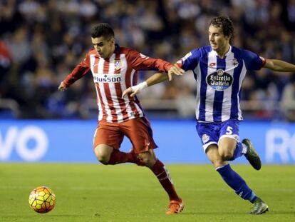 Correa, durante el partido ante el Deportivo.