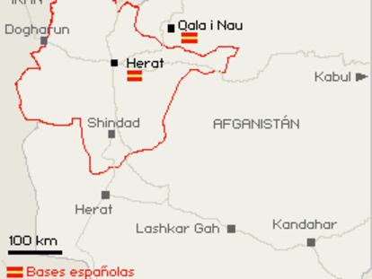 Herat, base española en Afganistán