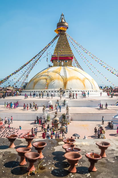 Boudhanath, la gran estupa de Nepal.