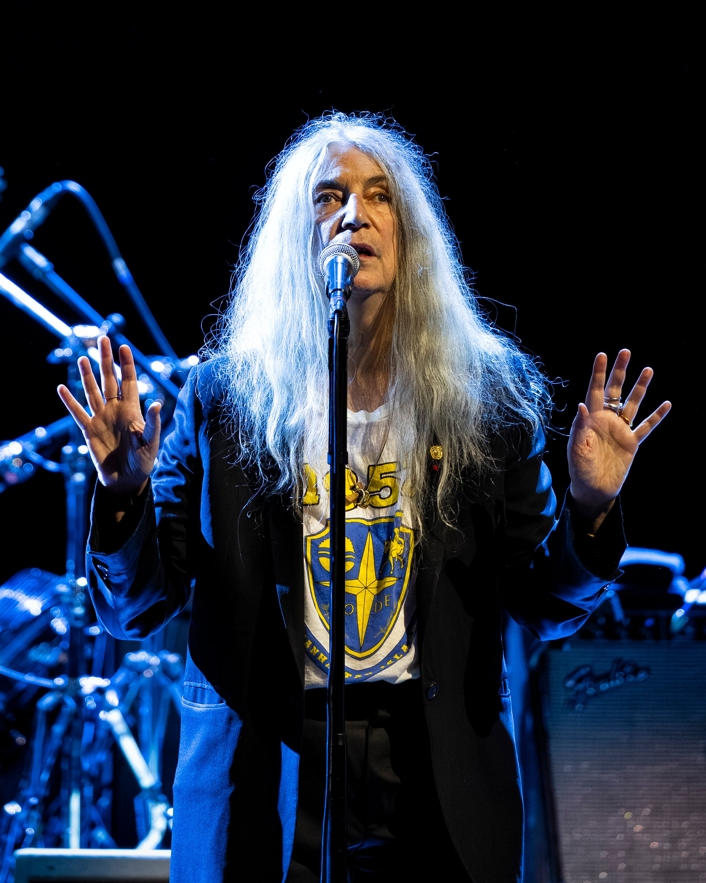 Patti Smith, durante el concierto en el Teatro Real de Madrid el pasado 8 de octubre.