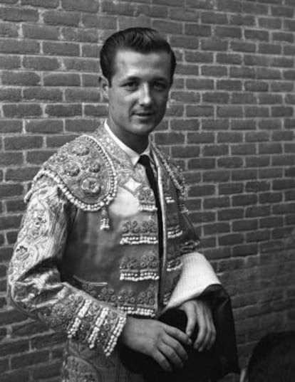 Martinez Limeño, en su época de novillero, en Las Ventas, en 1959.