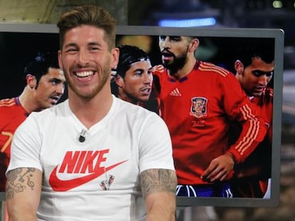 Sergio Ramos, en el programa de El Hormiguero.