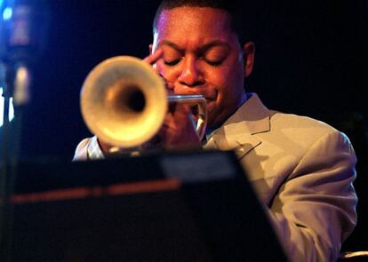 Wynton Marsalis, en su actuaci&oacute;n en Vitoria en 2003.