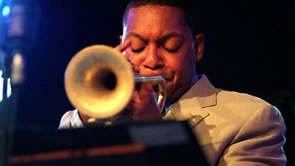 Wynton Marsalis, en su actuaci&oacute;n en Vitoria en 2003.