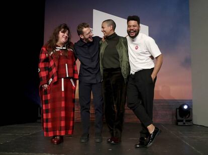 Tai Shani, Lawrence Abu Hamdan, Helen Cammock y Oscar Murillo.