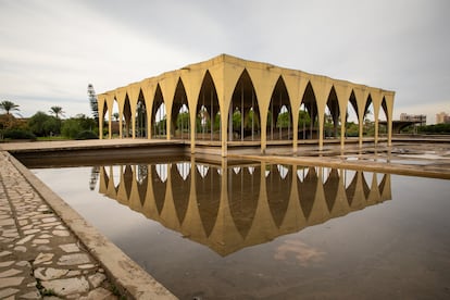 Pabellón del recinto ferial Rachid Karami, en la ciudad libanesa de Trípoli, diseñado por Oscar Niemeyer, el pasado noviembre.