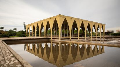Pabellón del recinto ferial Rachid Karami, en la ciudad libanesa de Trípoli, diseñado por Oscar Niemeyer, el pasado noviembre.