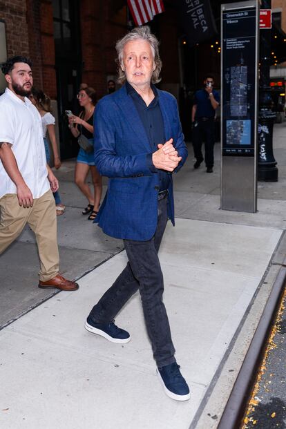 Paul McCartney en el cumpleaños de Robert de Niro, el 17 de agosto de 2023, en Nueva York. 