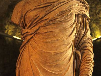 <i>La Tecleta,</i> estatua de época romana en Tarragona.
