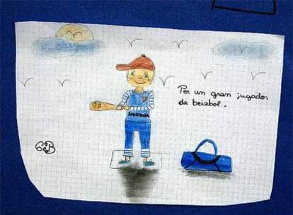 Detalle del mural que los compañeros dedicaron a Mario, una de las víctimas del accidente.