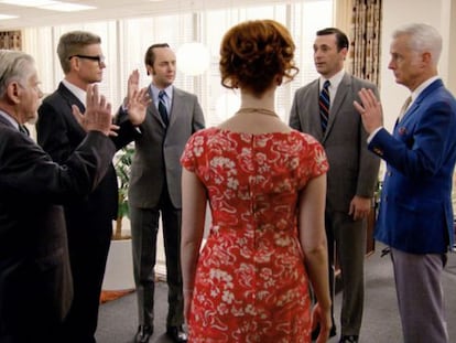 Cena do seriado &#039;Mad Men&#039;.