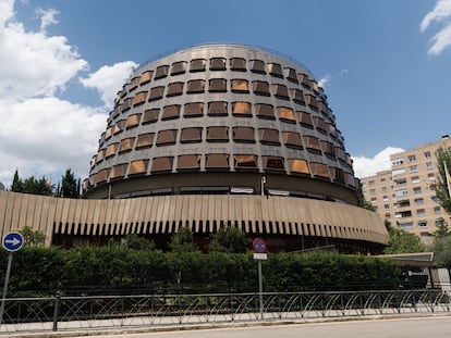 Edificio del Tribunal Constitucional, a 7 de julio de 2023, en Madrid.