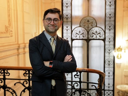 El científico Ardem Patapoutian, fotografiado el pasado 20 de septiembre, en Bilbao, antes de la entrevista.