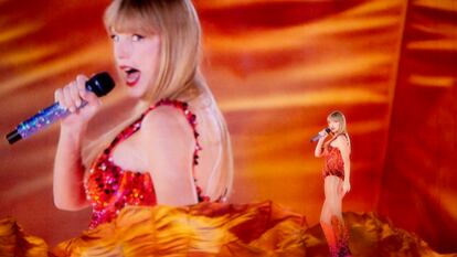 Taylor Swift, durante la gira 'The Eras Tour' a su paso por París el pasado mayo.