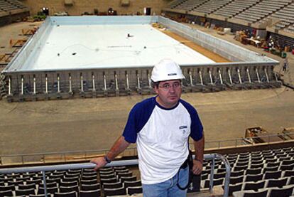 Xavi Vila, director técnico de Astral Pool en el Palau Sant Jordi de Barcelona.