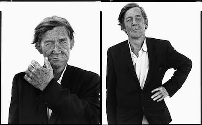 Clarence Lippard, vagabundo, en la Interestatal 80, Sparks, Nevada, el 29 de agosto de 1983.
