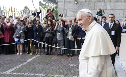 Francisco, este lunes en la sede de la FAO en Roma (Italia).