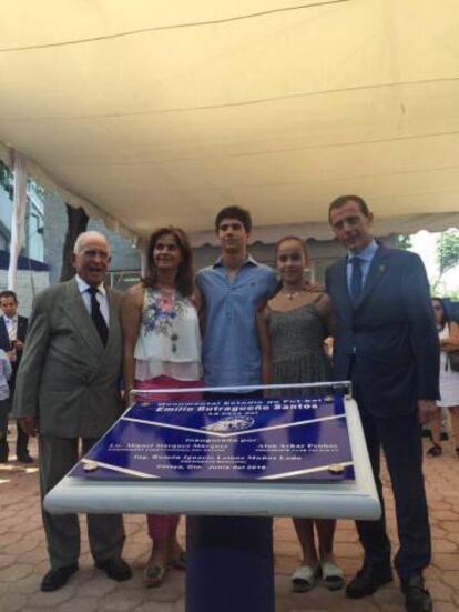 Butragueño presente en el renombramiento del estadio de Celaya