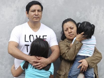 Carlos y Ver&oacute;nica, pareja de ecuatorianos que est&aacute;n a punto de ser desahuciados.