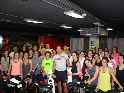 Linklaters Madrid organizó una clase de spinning durante la visita de su senior partner global, Charles Jacobs.