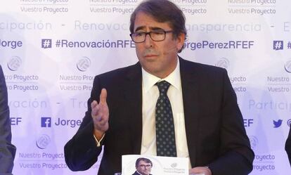 Jorge Pérez, aspirante a presidente de la RFEF.