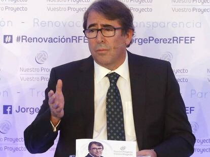 Jorge P&eacute;rez, aspirante a presidente de la RFEF.