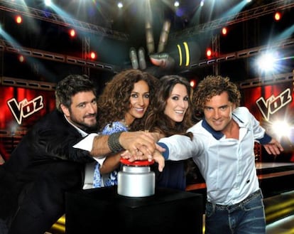 Antonio Orozco, Rosario Flores, Malú y David Bisbal, los 'coaches' de 'La Voz'.