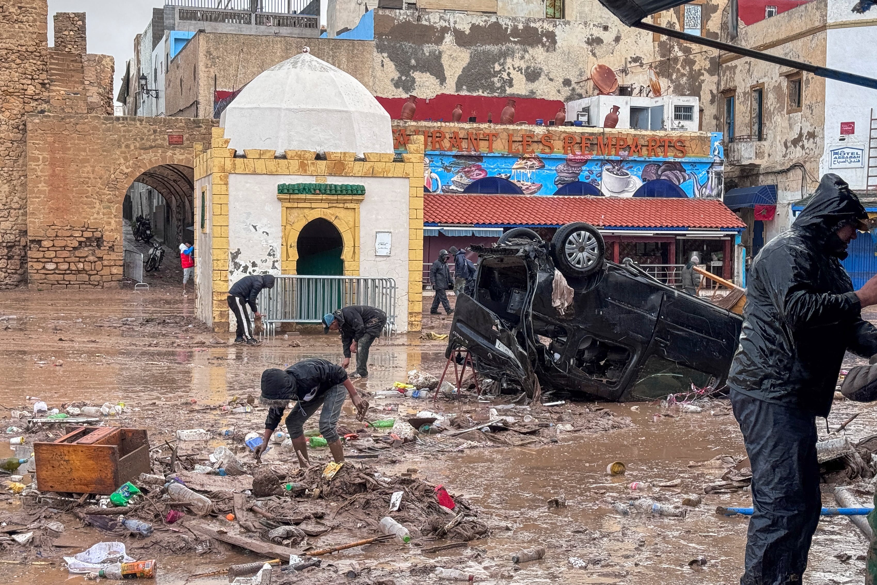 Las inundaciones causadas por un temporal se cobran al menos 37 muertos en la ciudad marroquí de Safi Las inundaciones causadas por un temporal se cobran al menos 37 muertos en la ciudad marroquí de Safi