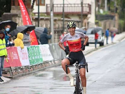 Estela Domínguez, en una imagen cedida por la federación de ciclismo.