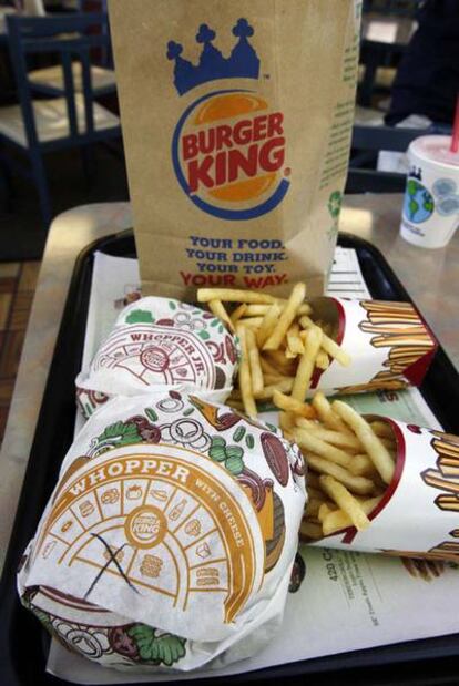 Comida de Burger King