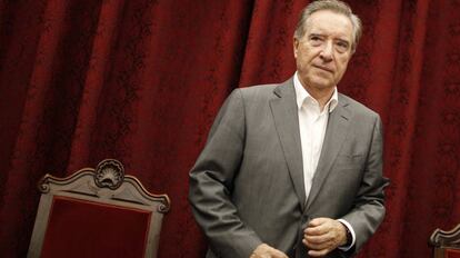 El periodista I&ntilde;aki Gabilondo, en el congreso internacional de flamenco, en Sevilla.