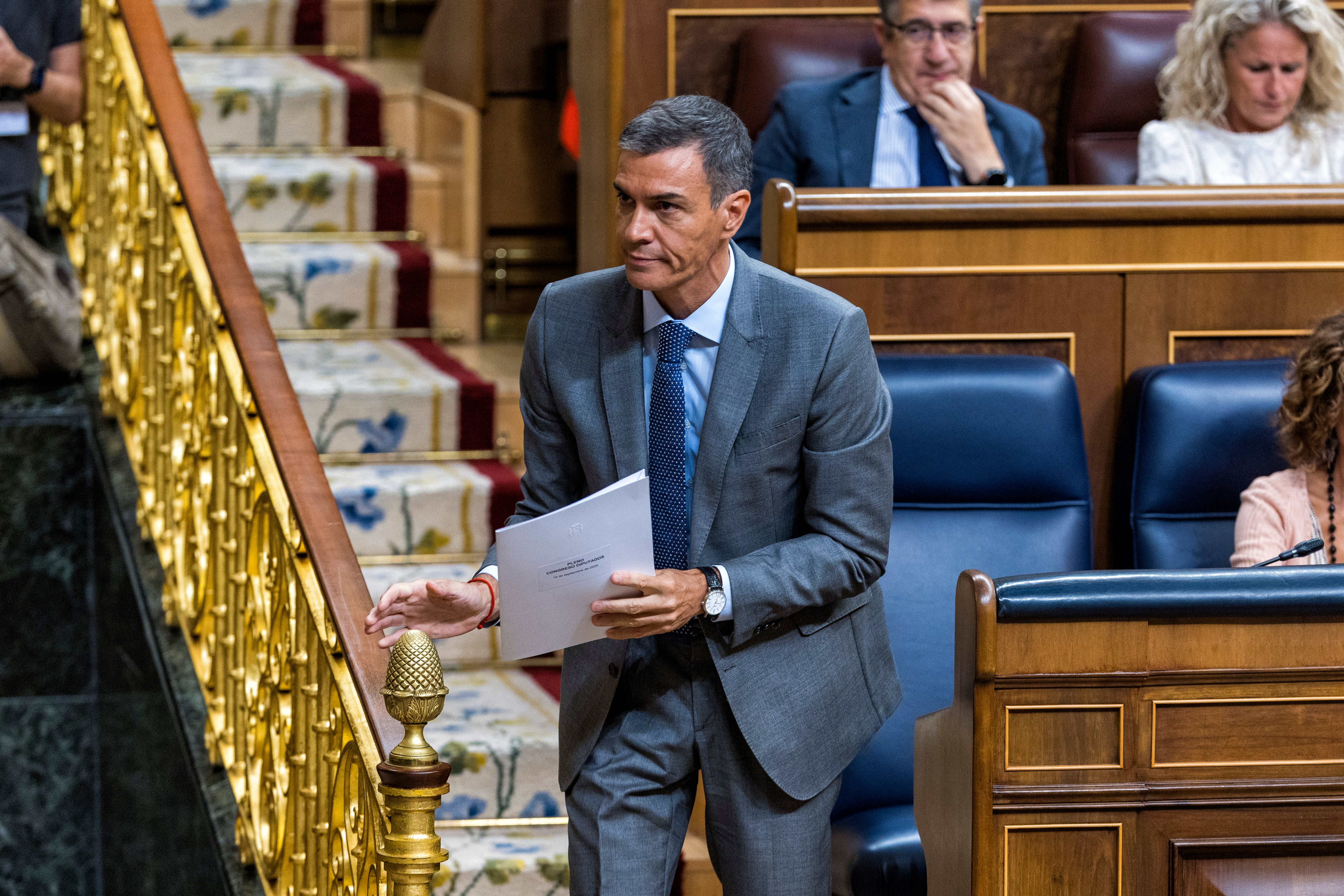 Pedro Sánchez, el 10 de septiembre en la sesión de control al Gobierno en el Congreso.