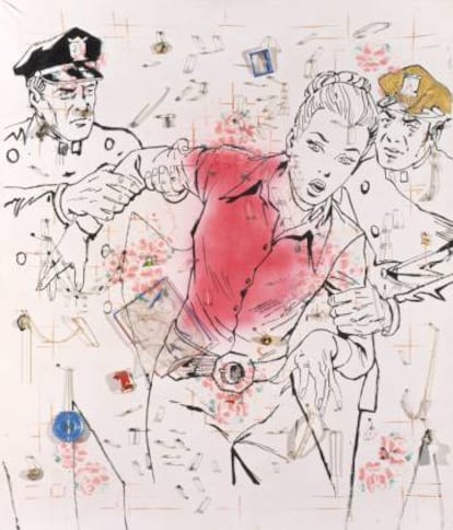 La obra 'Ohne Titel Sicherheitsverwahrung', de Sigmar Polke (1979).