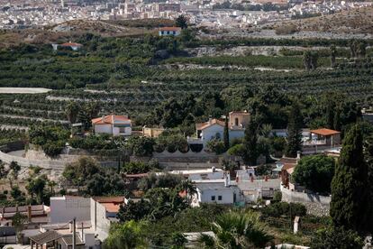 Imagen de varias de las viviendas afectadas en Motril (Granada).