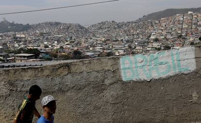 A favela da Chatuba, no Rio de Janeiro.