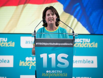 Elisenda Paluzie, presidenta de la ANC, en la Diada de 2019.