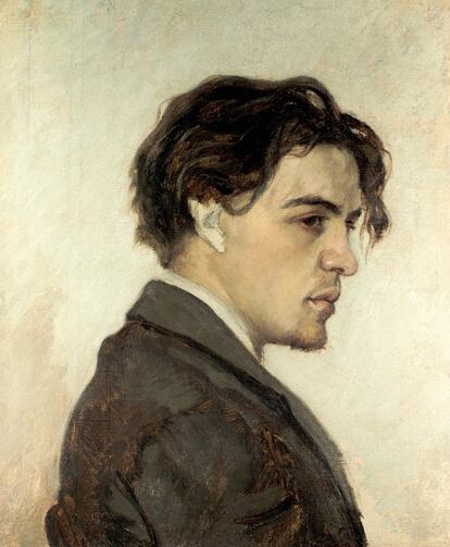 Retrato de Antón Chéjov por su hermano Nikolai, en 1889, cuando tenía 29 años.