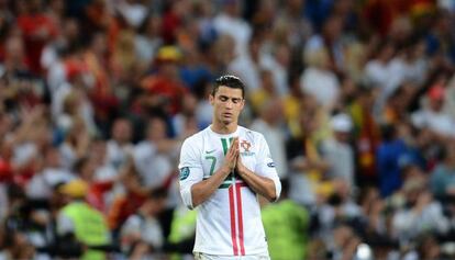 Cristiano, durante la tanda de penaltis