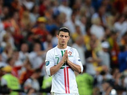 Cristiano, durante la tanda de penaltis