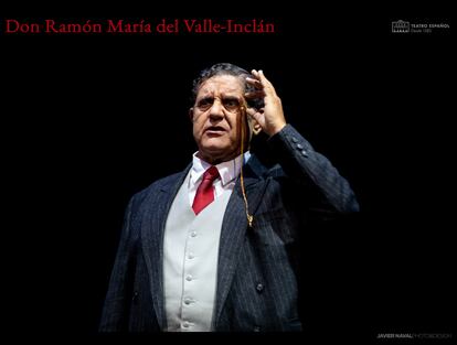 Escena del espectáculo 'Don Ramón María del Valle Inclán', protagonizada por Pedro Casablanc.