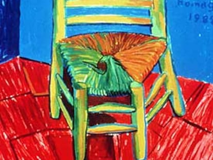 'Homenaje a Van Gogh' (1988), de David Hockney.