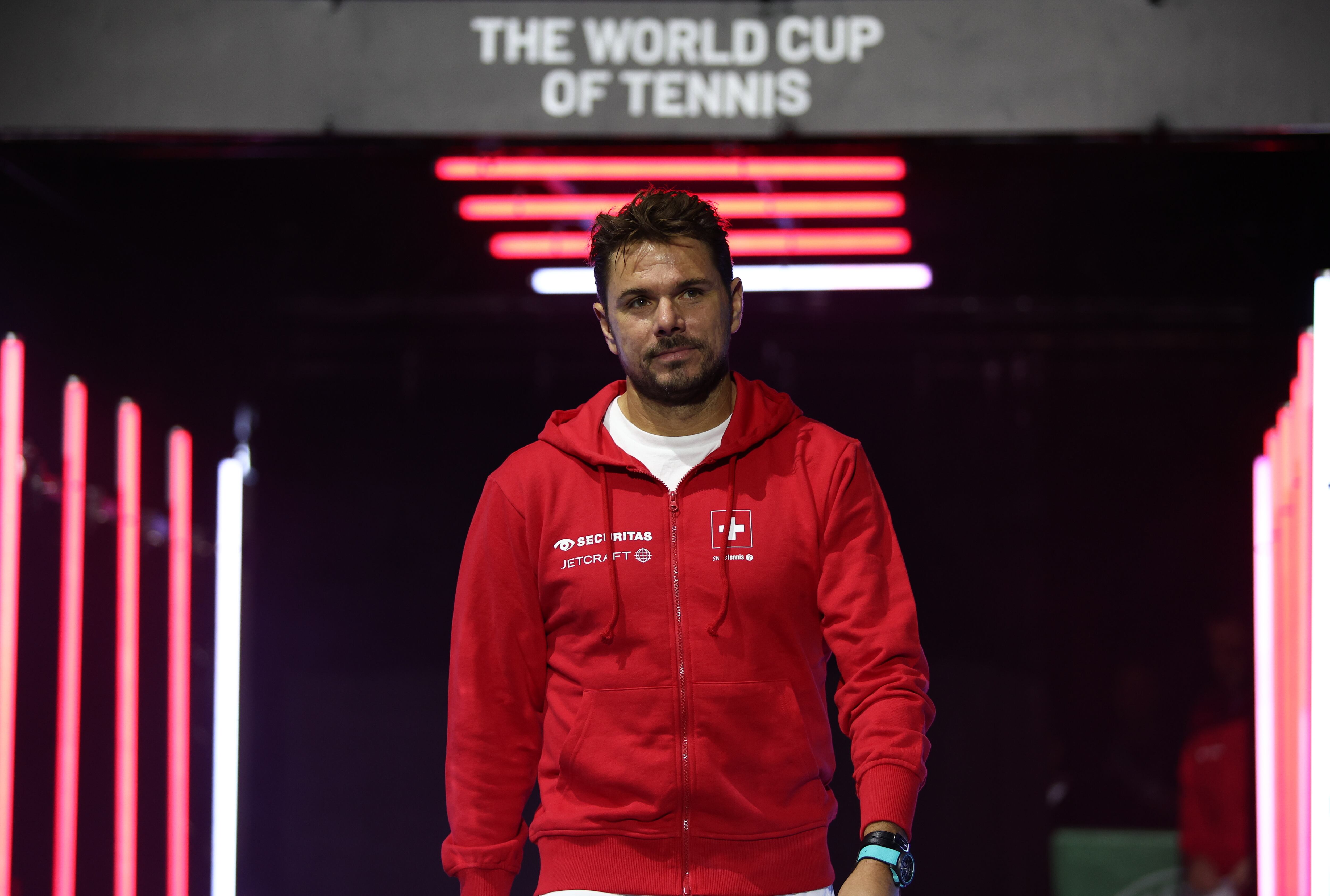 Wawrinka, durante la serie entre Suiza y Gran Bretaña en Mánchester.