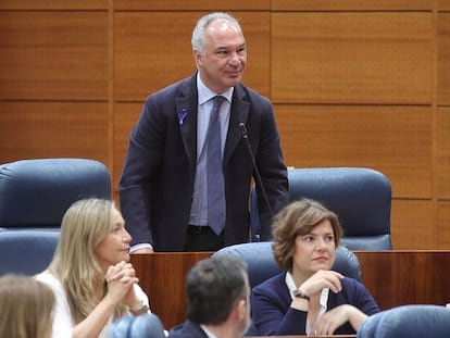 Federico Jiménez de Parga, en una imagen de 2018, durante su etapa como diputado en la Asamblea de Madrid.