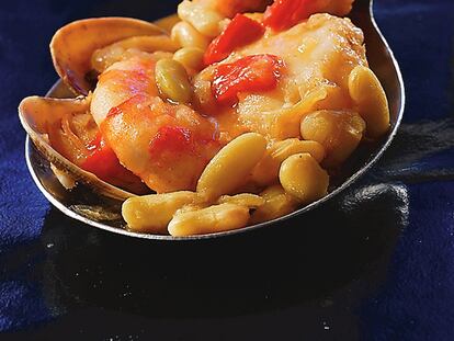 Receta de verdinas con marisco
