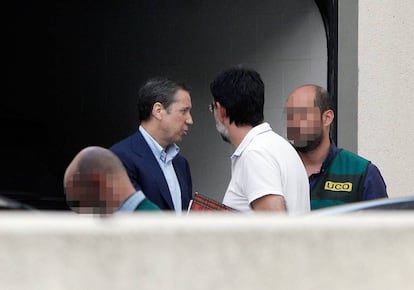 El exministro Eduardo Zaplana, el día de su detención.