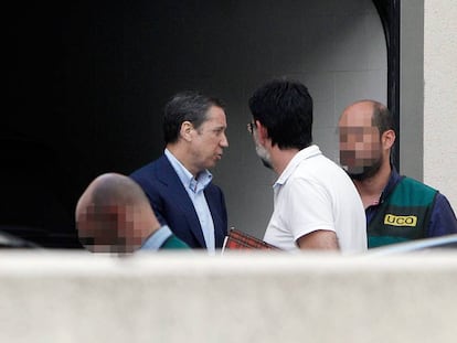 El exministro Eduardo Zaplana, el día de su detención.