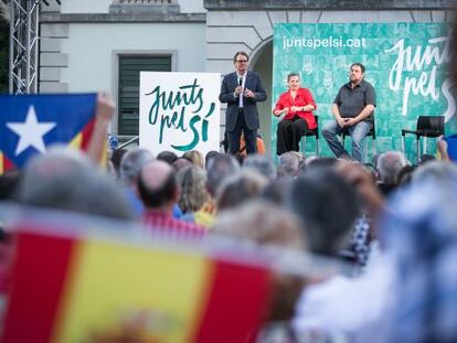 Artur Mas, aquest dijous, en un acte de Junts pel Sí.