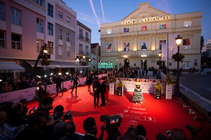 Alfombra roja, que no habrá en esta edición, de 2019, con la actriz Irene Escolar.