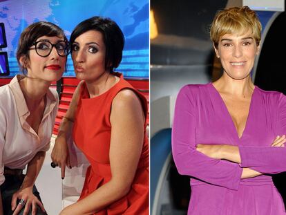 Ana Morgade (a la izquierda) y Silvia Abril. A la derecha, Anabel Alonso.