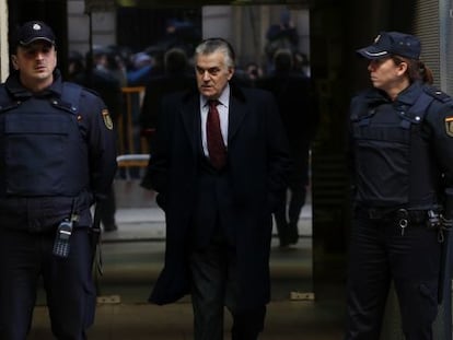 B&aacute;rcenas, a su salida de la Audiencia.